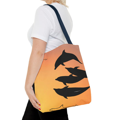 Bowriding Dolphins Tote Bag (AOP)