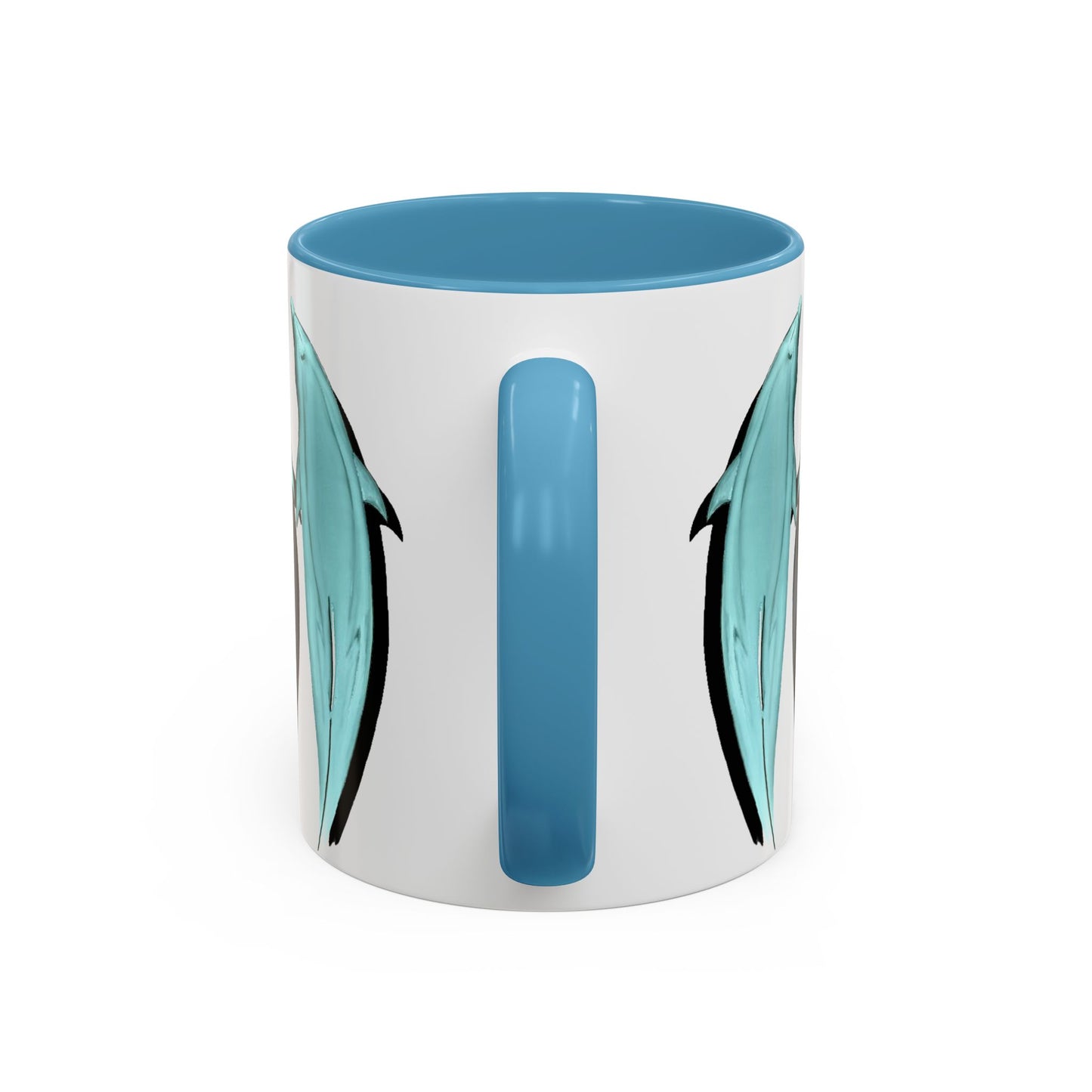 Dolphin Bow Ride Accent Coffee Mug (11, 15oz)