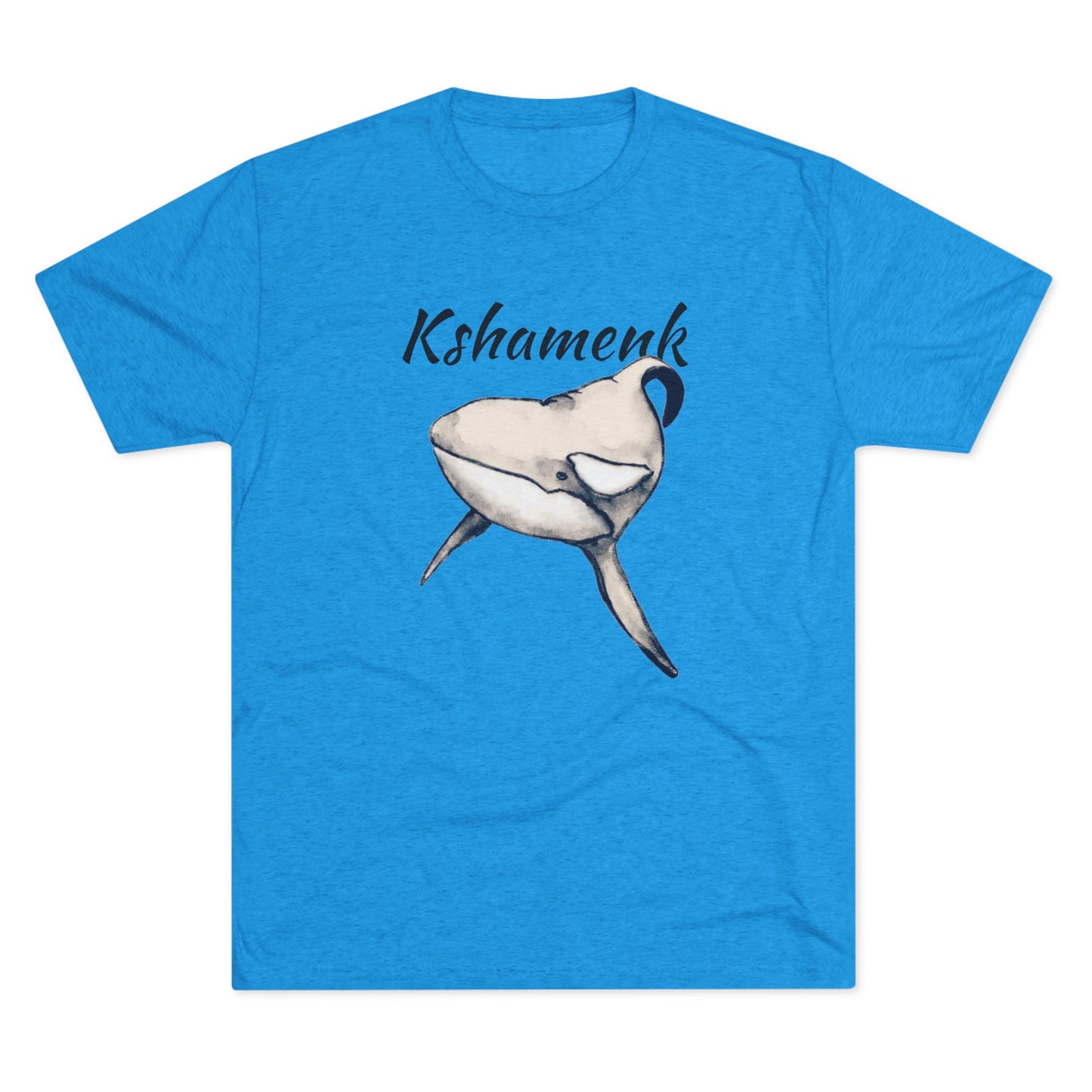 Kshamenk Orca Whale Unisex Tri-Blend Crew Tee