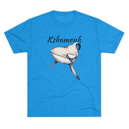 Kshamenk Orca Whale Unisex Tri-Blend Crew Tee