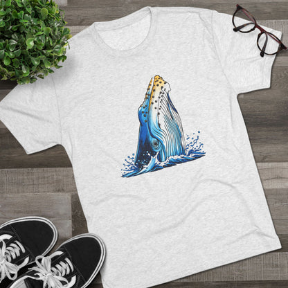 Humpback Whale Unisex Tri-Blend Crew Tee