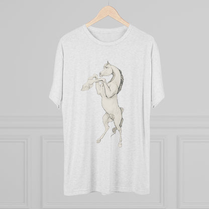 White Horse Unisex Tri-Blend Crew Tee