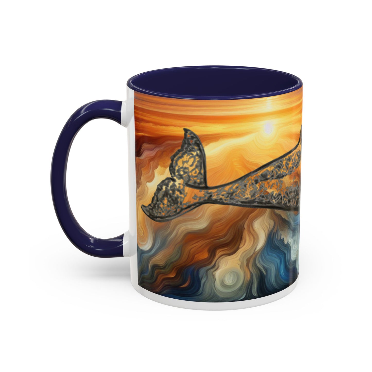 Humpback Whale Accent Coffee Mug (11, 15oz)