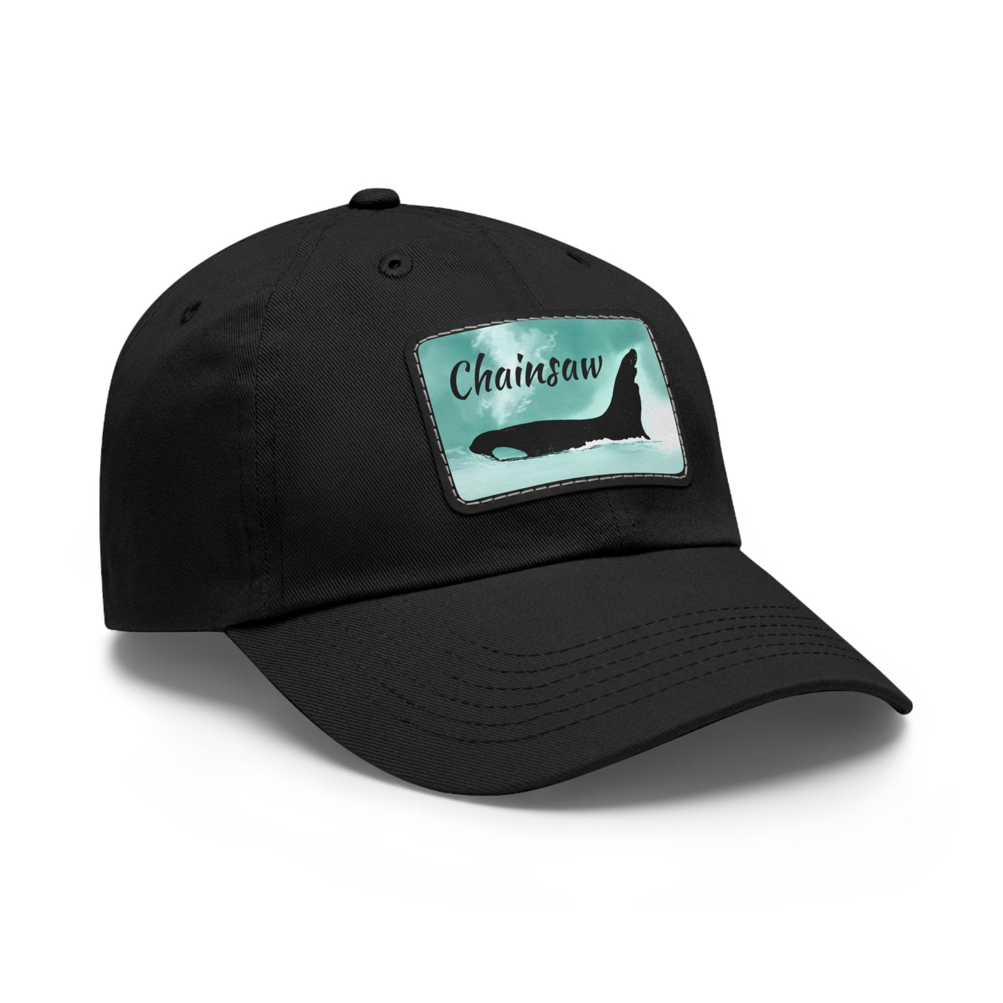 Chainsaw Orca Hat with Leather Patch (Rectangle)