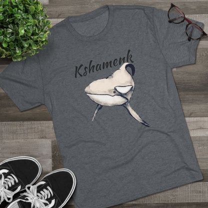 Kshamenk Orca Whale Unisex Tri-Blend Crew Tee