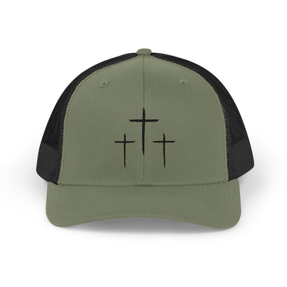 Calvary Cross Snapback Trucker Cap