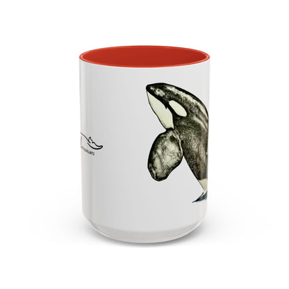 Chainsaw Orca Accent Coffee Mug (11, 15oz)