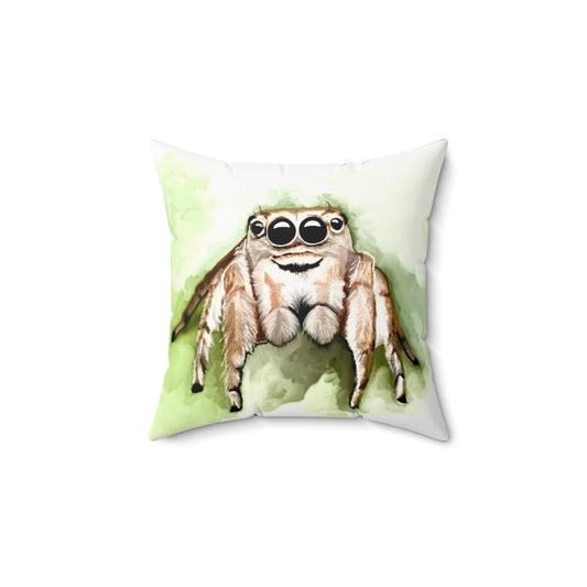 Jumping Spider Pillow Spun Polyester Square Pillow