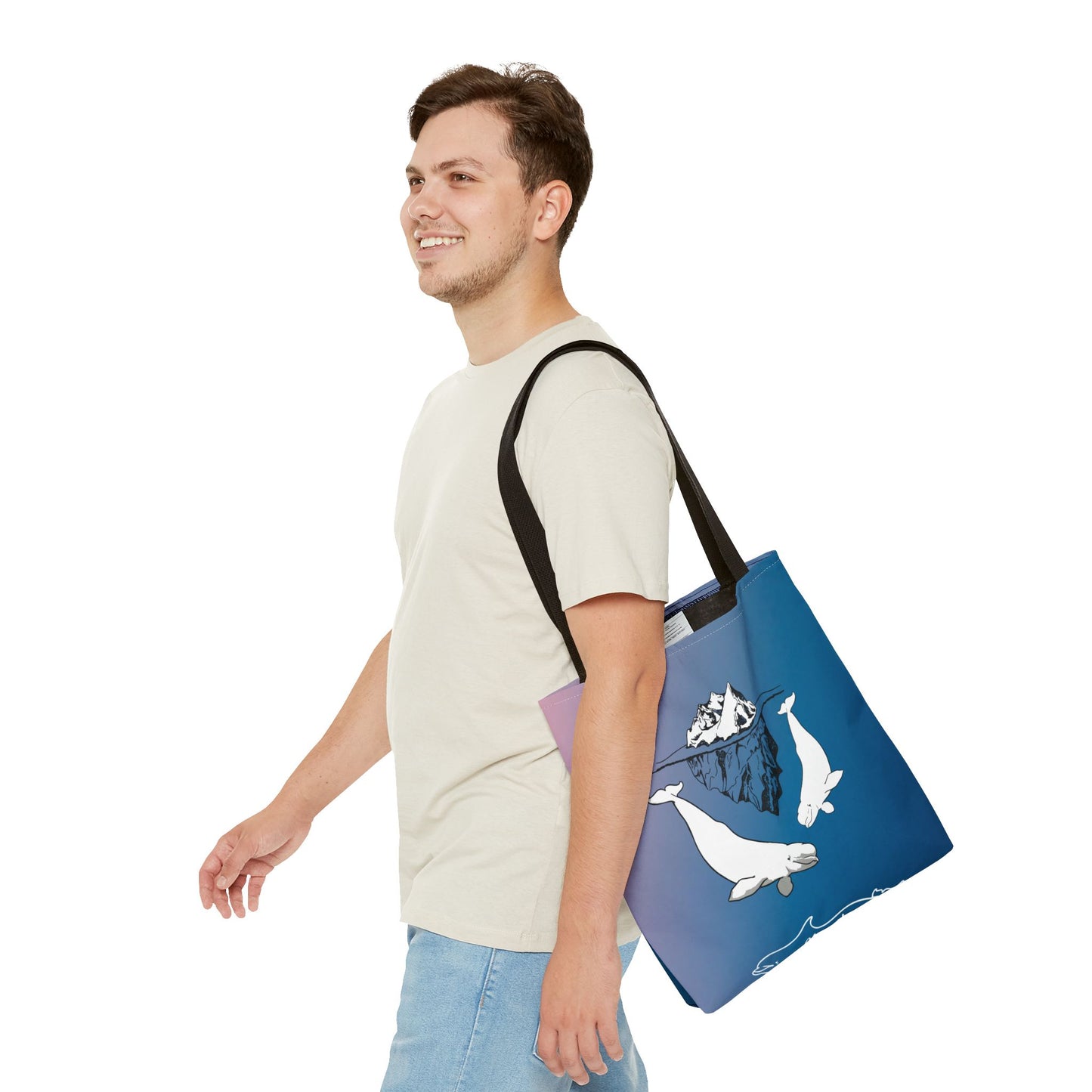 Beluga Whales Tote Bag (AOP)