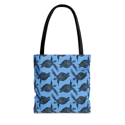 Sea Turtle Tote Bag Blue (AOP)