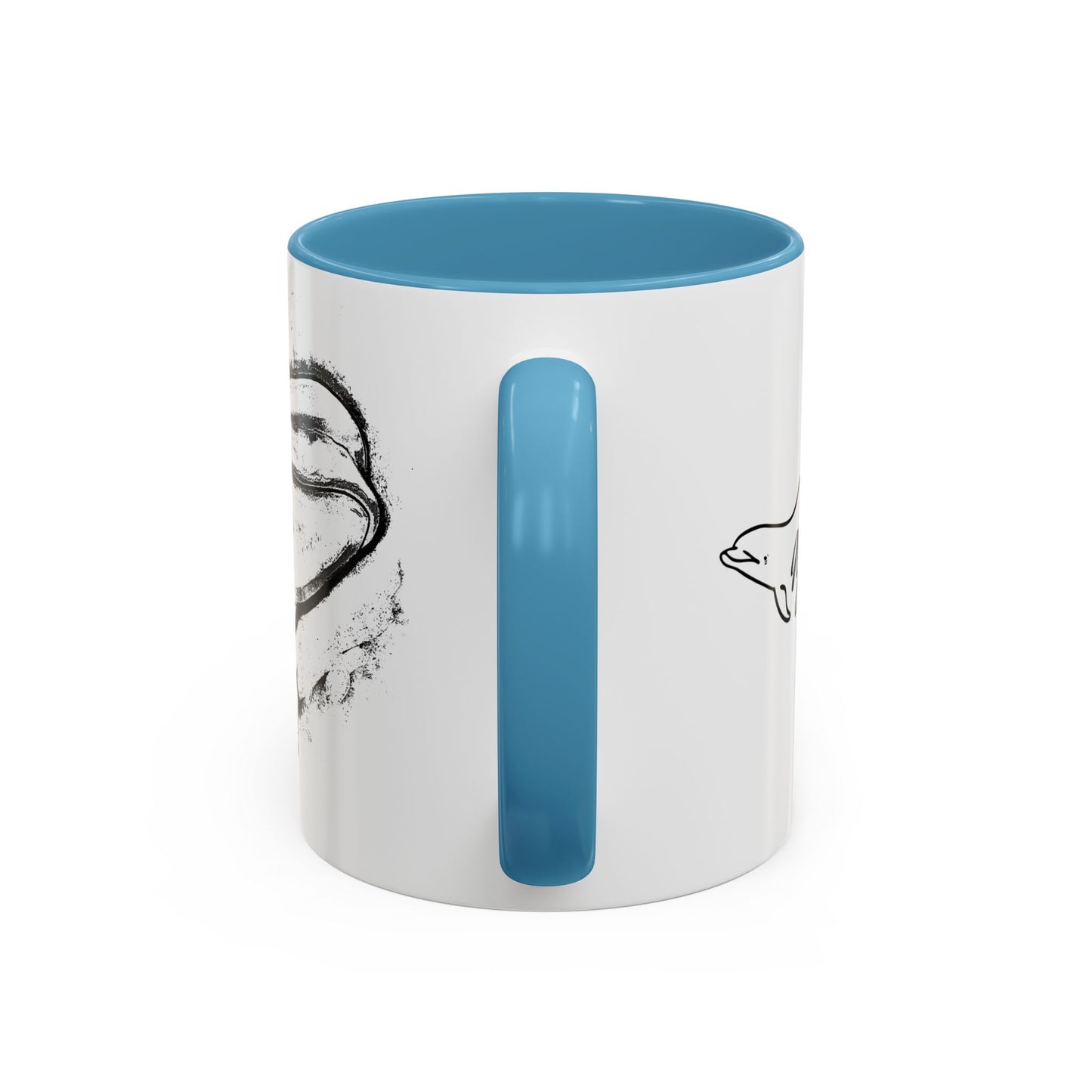 Beluga Whale Accent Coffee Mug, 11oz