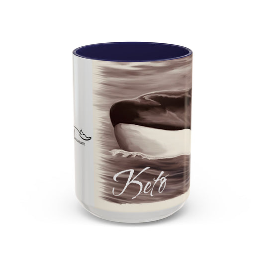 Keto Orca Accent Coffee Mug, 11oz