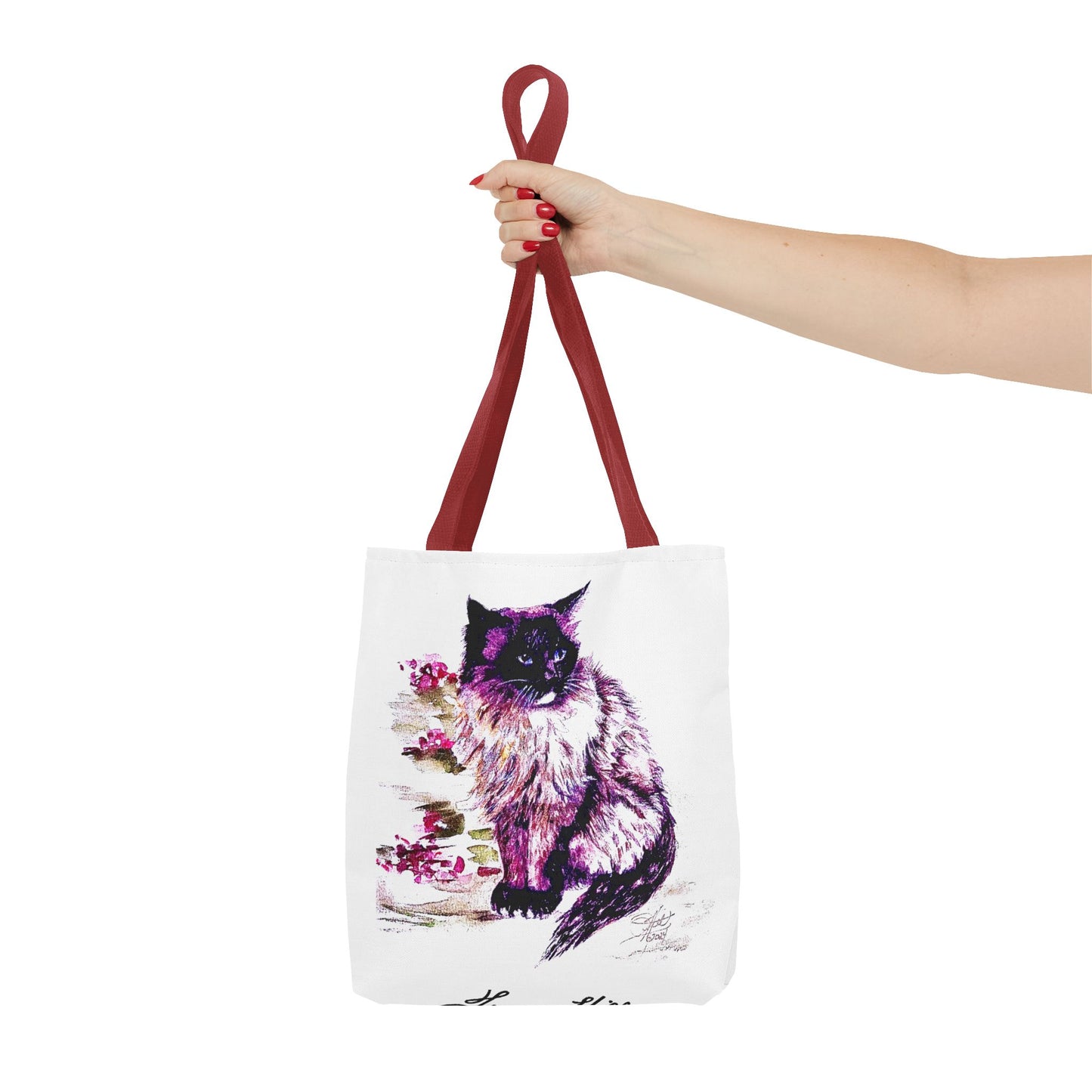 Siamese Cat Tote Bag by Tracy Hill (AOP)