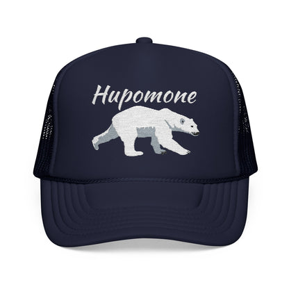 Hupomone Polar Bear Foam Trucker Hat (Embroidery)