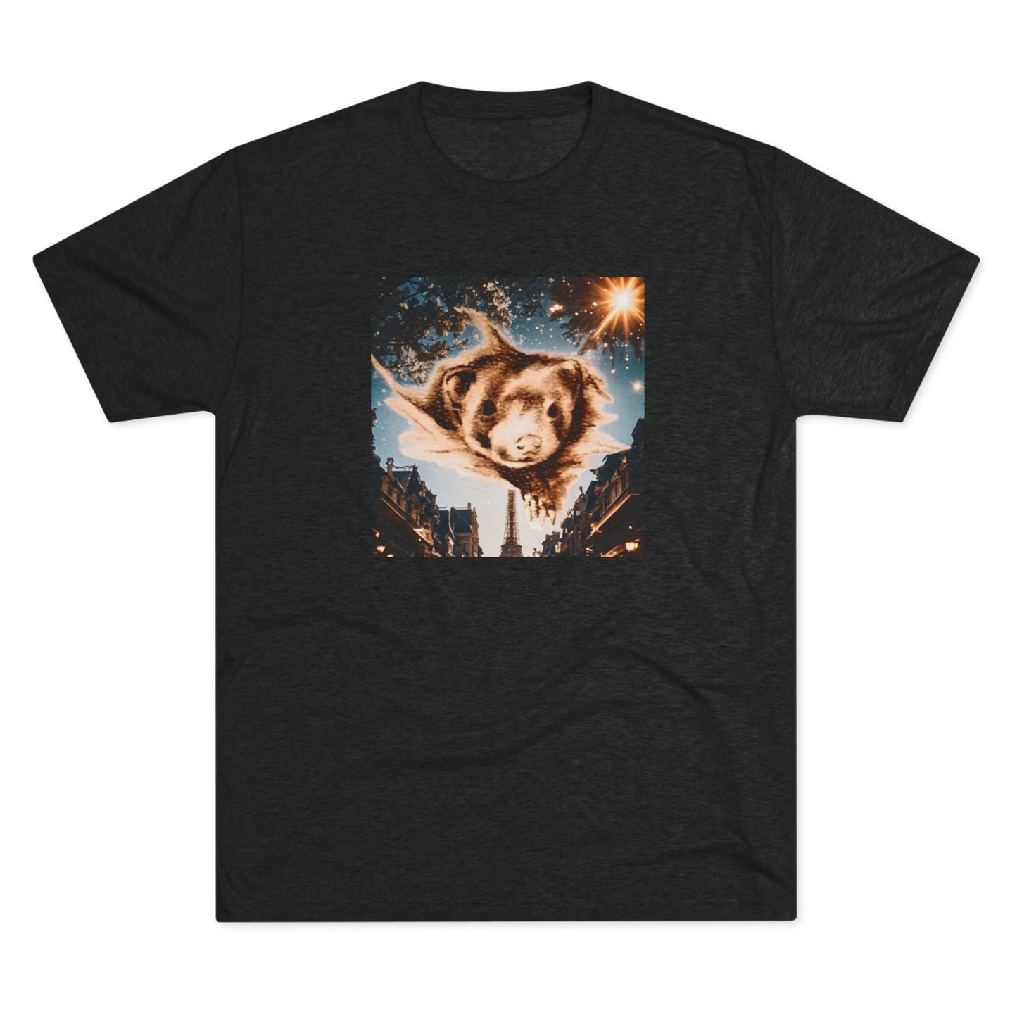 Paris Ferret Unisex Tri-Blend Crew Tee