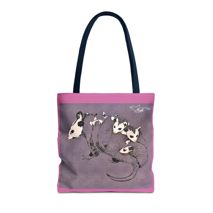 Pink Opossum Tote Bag (AOP)