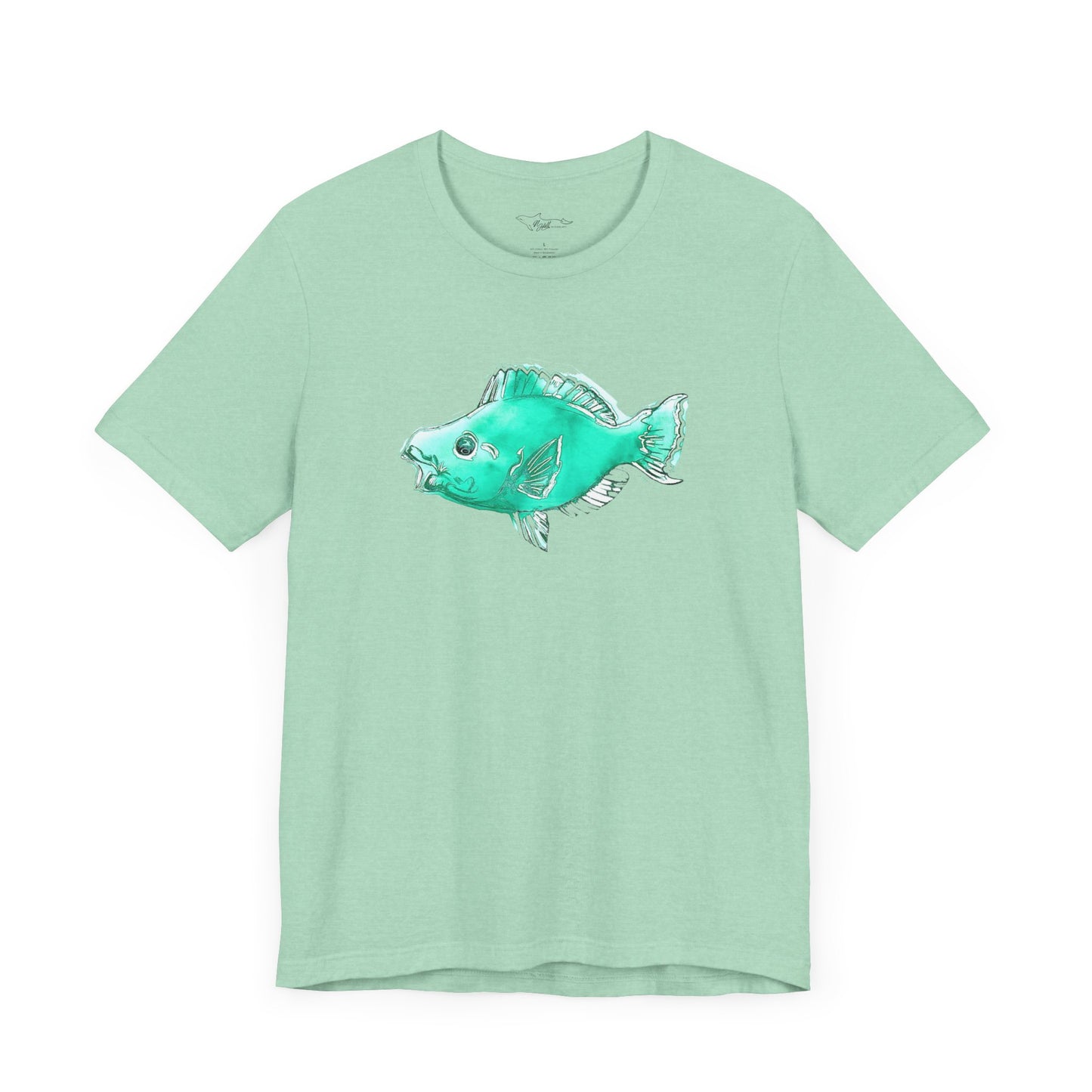 Blue Parrot Fish Unisex Jersey Short Sleeve Tee