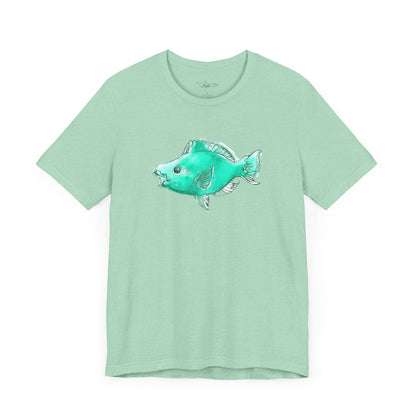 Blue Parrot Fish Unisex Jersey Short Sleeve Tee