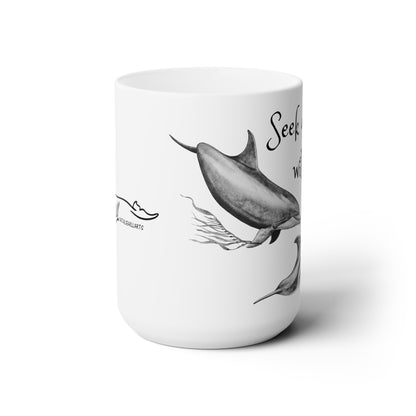 Seek Dolphin Mug Ceramic Mug 15oz