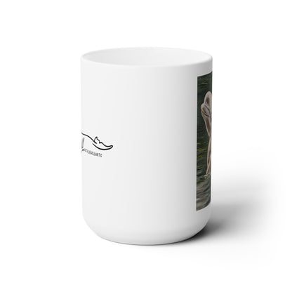 Beluga Whale Green Hughes Ceramic Mug 15oz