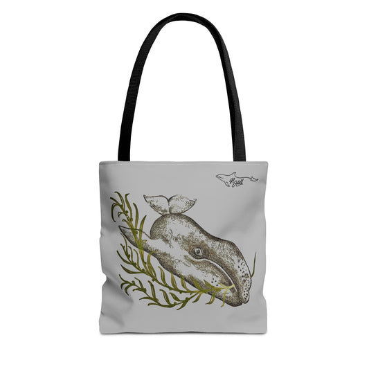 Gray Whale Tote Bag (AOP)