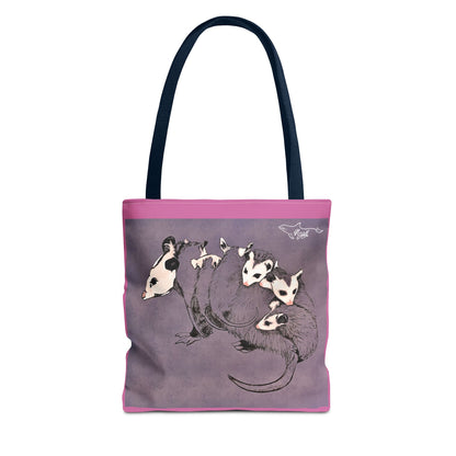 Pink Opossum Tote Bag (AOP)