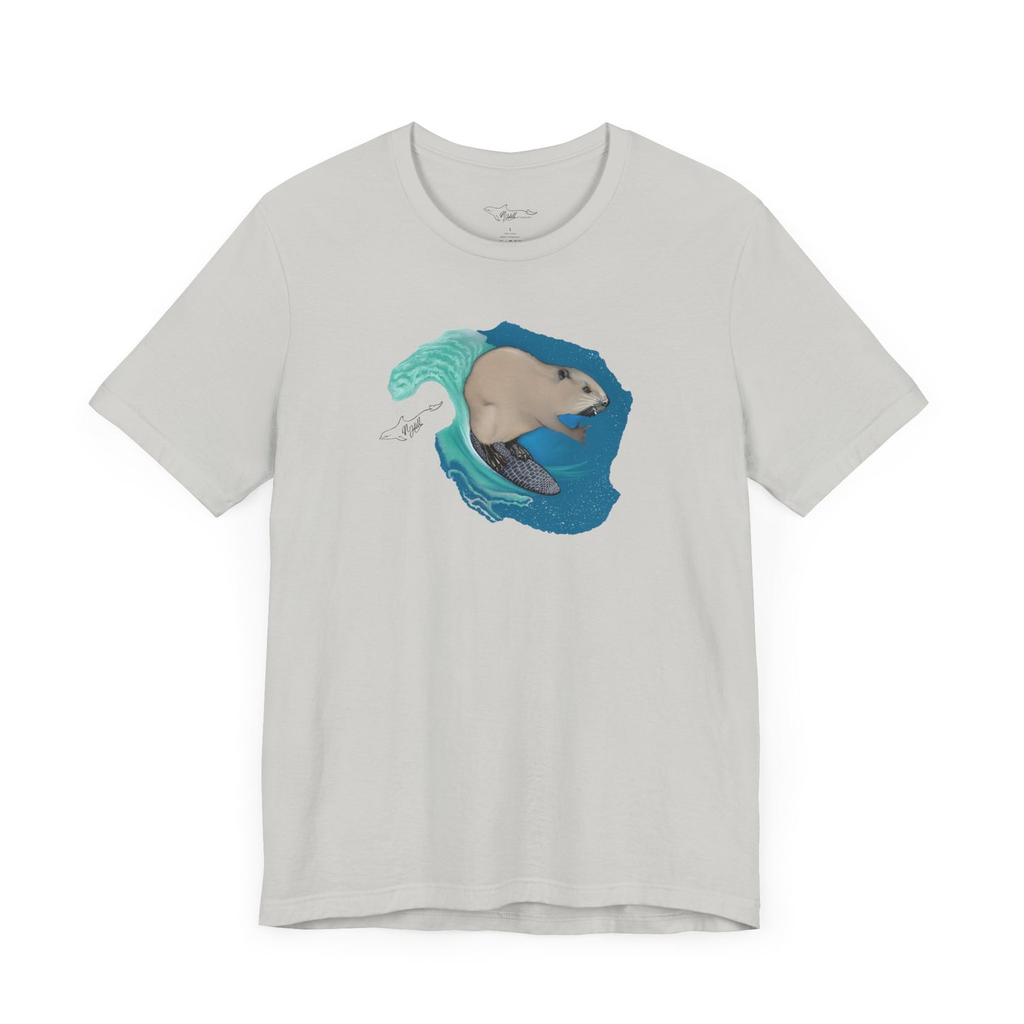 Surfing Beaver Unisex Jersey Short Sleeve Tee