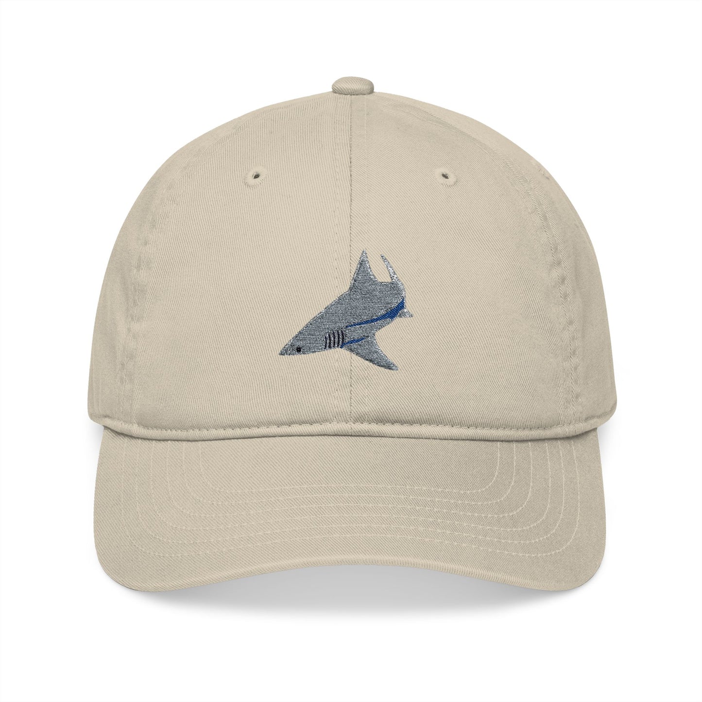 Shark Organic Baseball Cap (Embroidery)