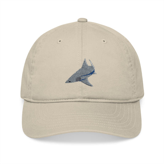 Shark Organic Baseball Cap (Embroidery)