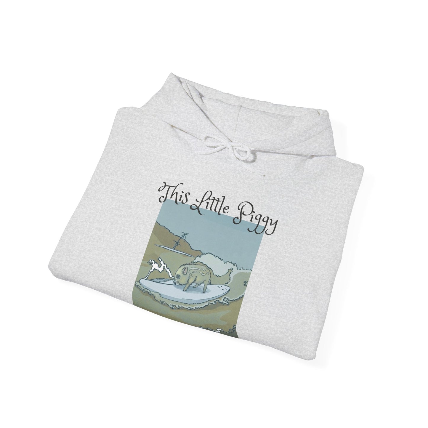 This Little Piggy went to the beach Unisex Heavy Blend™ Hooded Sweatshirt