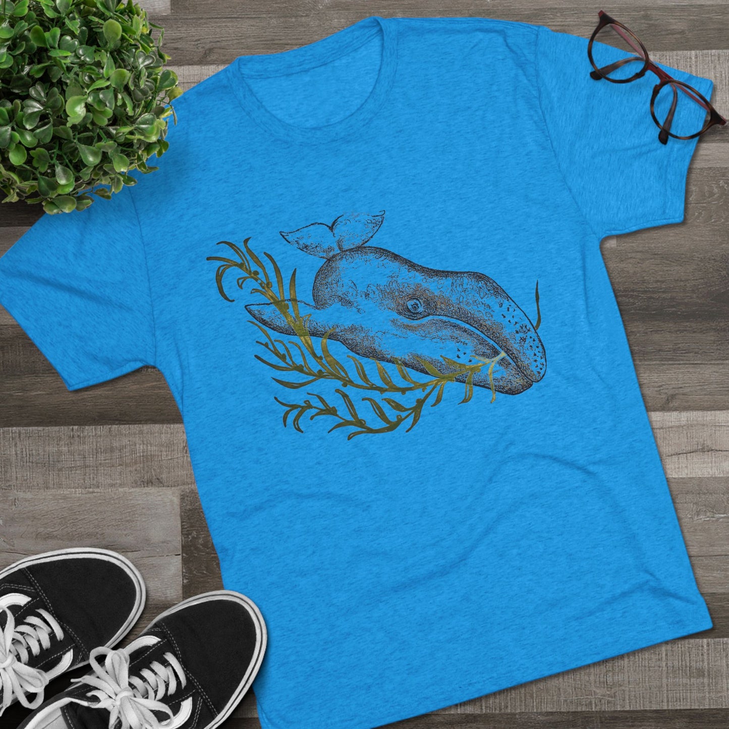Grey Whale Unisex Tri-Blend Crew Tee