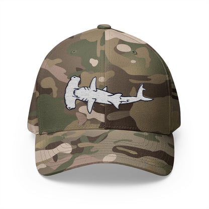 Hammerhead Shark Closed-Back Structured Cap (Embroidery)