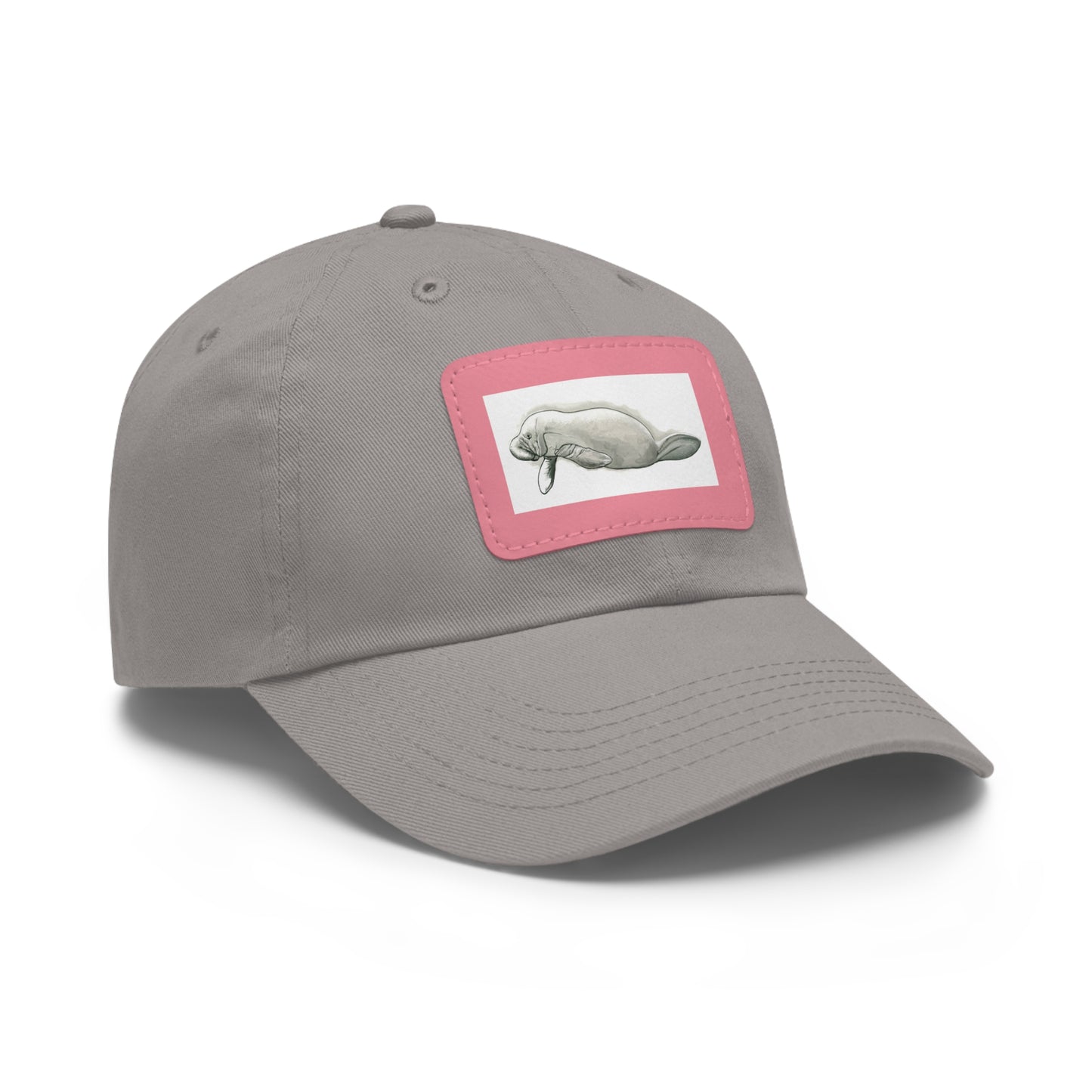 Manatee Hat with Leather Patch (Rectangle)