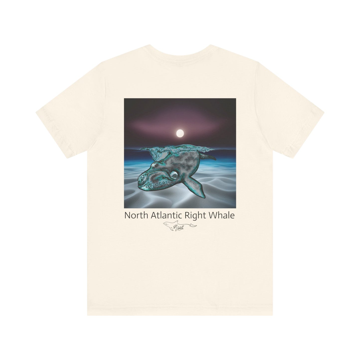 Moonlight North Atlantic Right Whale Unisex Jersey Short Sleeve Tee