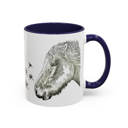 Dandelion Dreams Horse Accent Coffee Mug (11, 15oz)