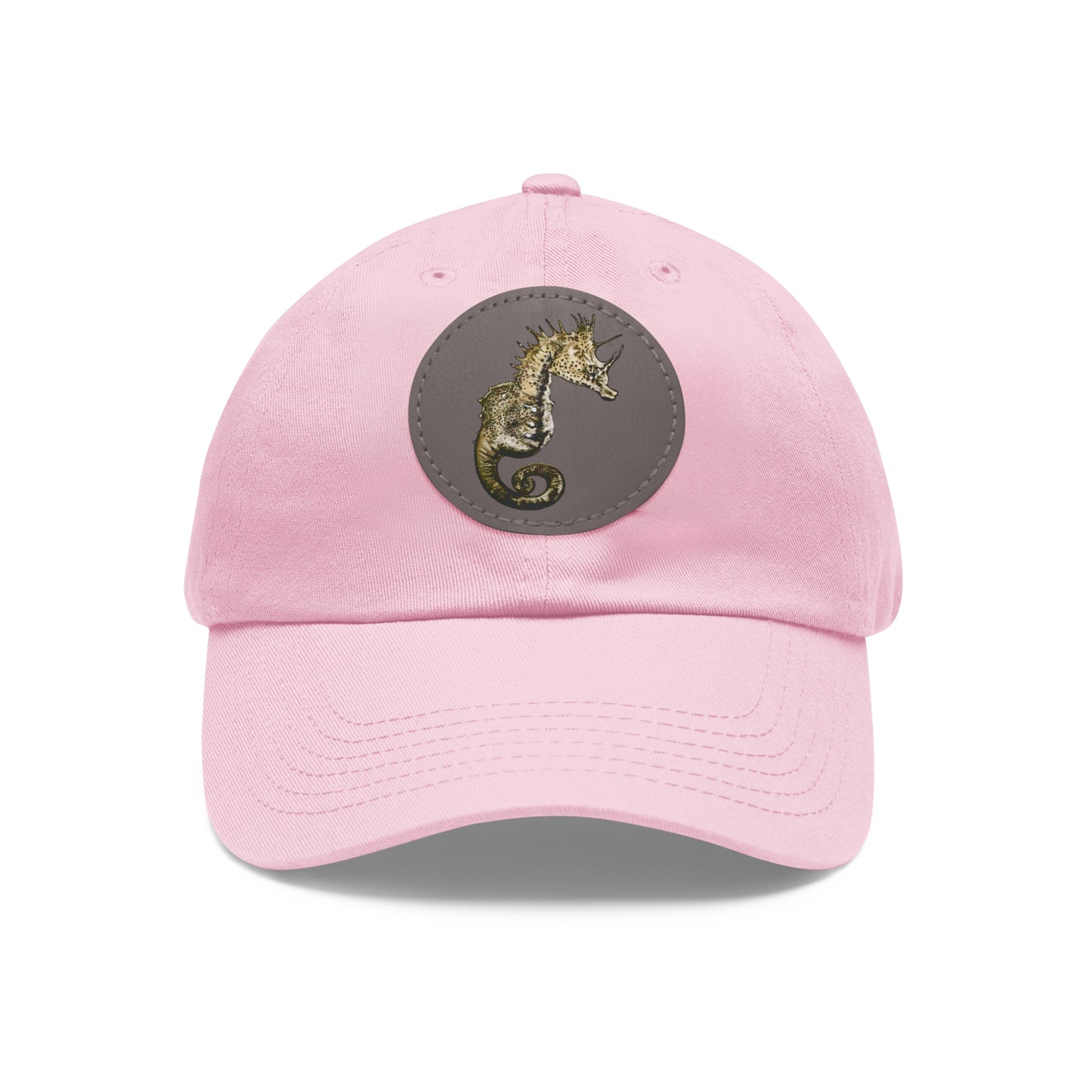 Sea Horse Hat with Leather Patch (Round)