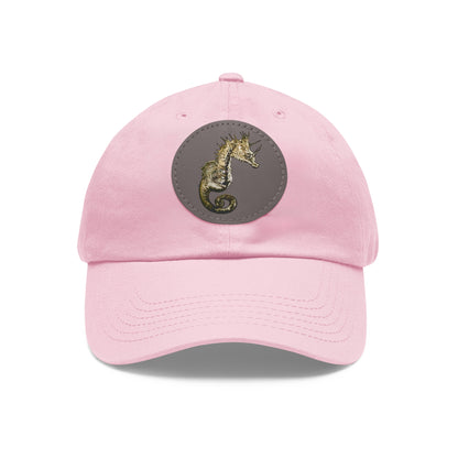 Sea Horse Hat with Leather Patch (Round)