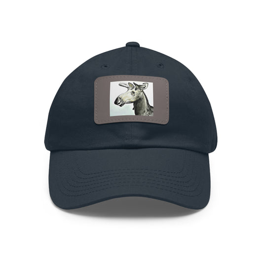 Hidden Springs Moose Hat with Leather Patch (Rectangle)