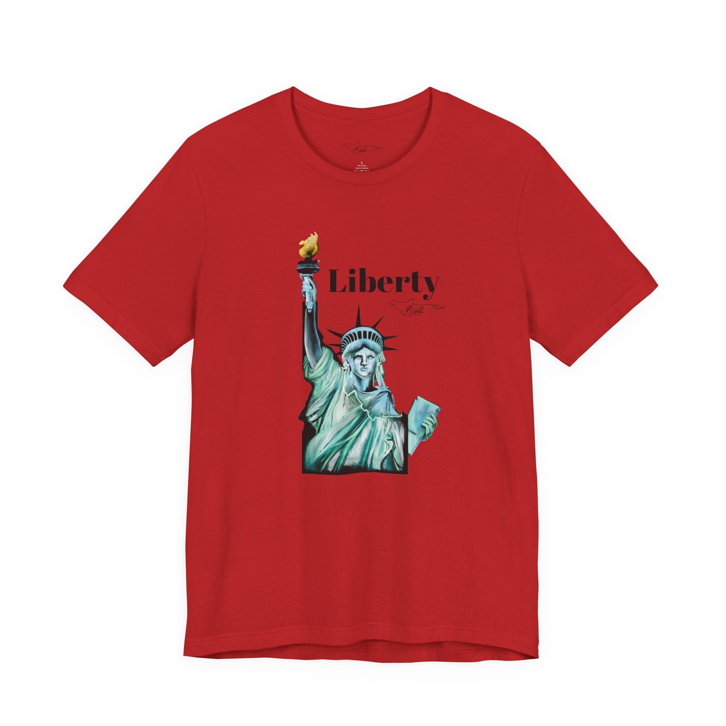 Idaho Statue of Liberty Unisex Jersey Short Sleeve Tee