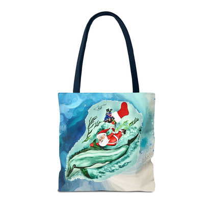 Deep Dive Delivery Santa Clause Tote Bag (AOP)