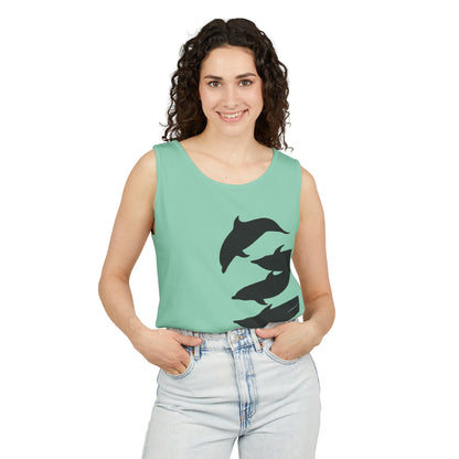 Dolphin Unisex Garment-Dyed Tank Top