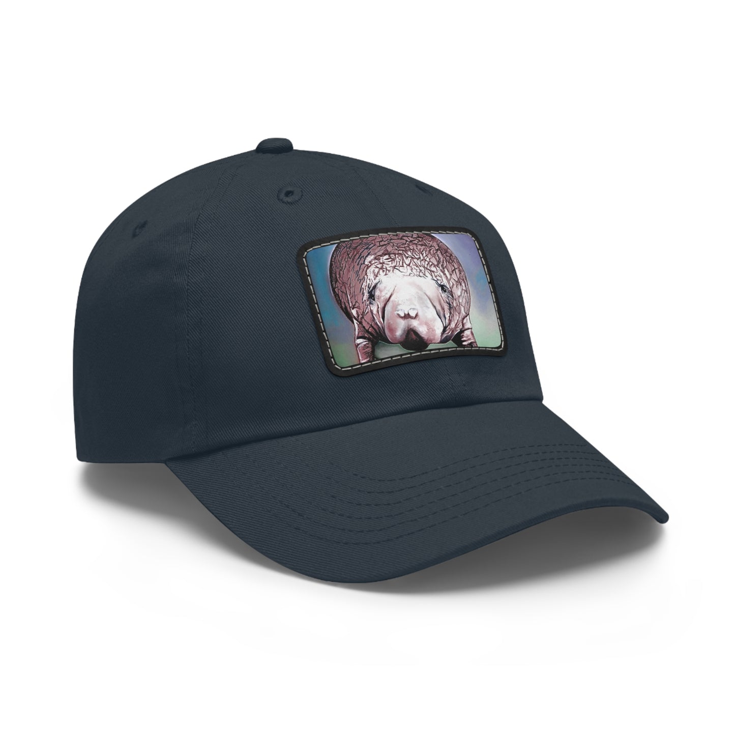 Manatee Hat with Leather Patch (Rectangle)