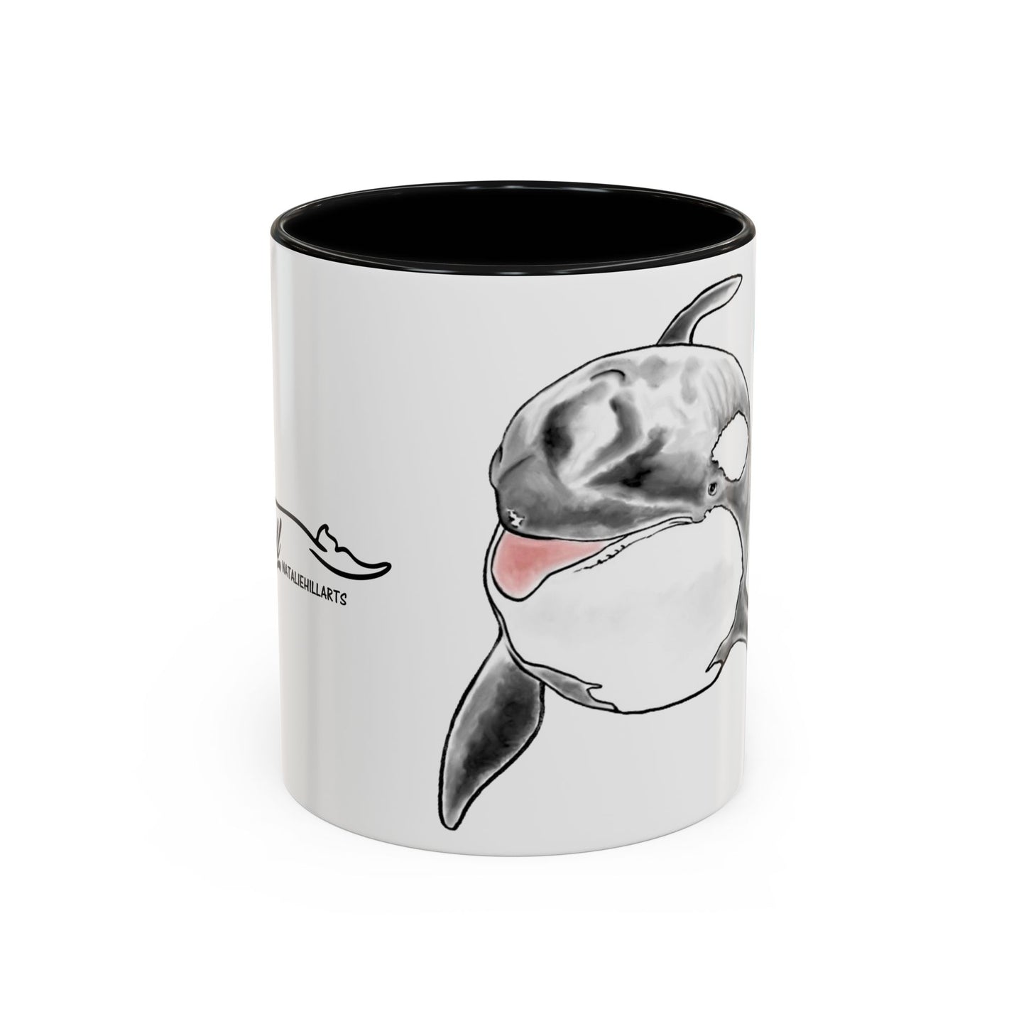 Queen Katina Orca Whale Accent Coffee Mug (11, 15oz)