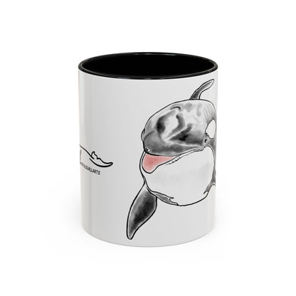 Queen Katina Orca Whale Accent Coffee Mug (11, 15oz)