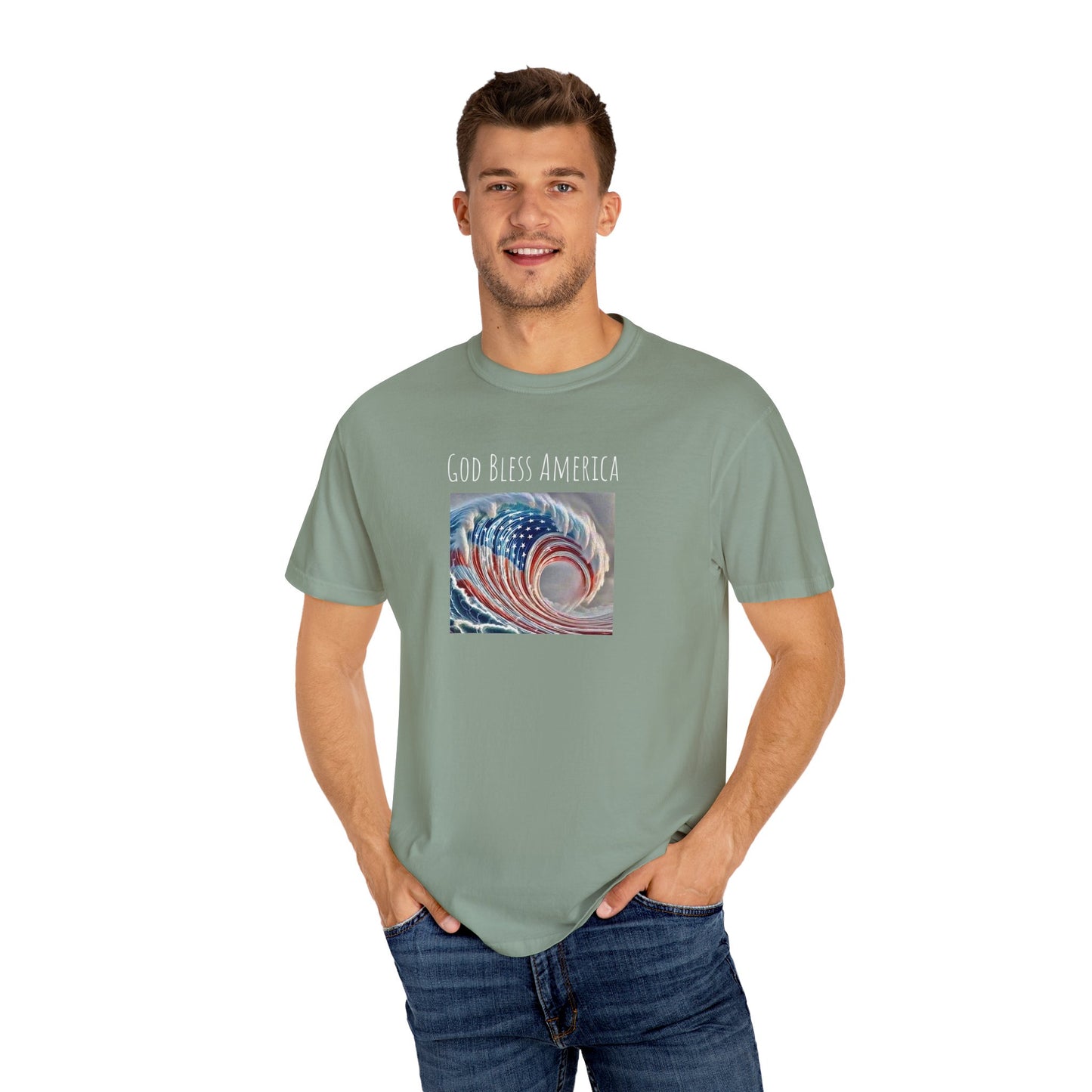 God Bless America Unisex Garment-Dyed T-shirt