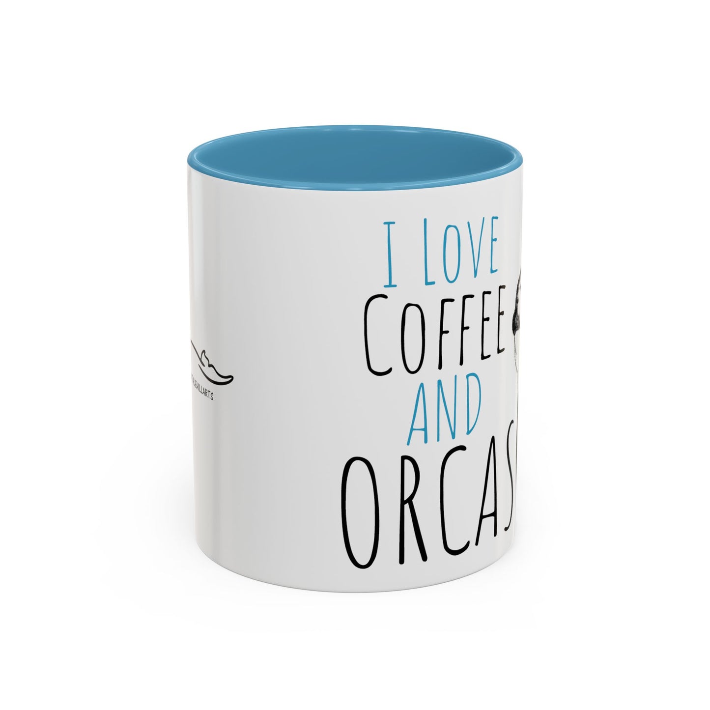 Copy of I Love Coffee and Orcas Accent Coffee Mug  15oz