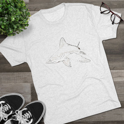 Shark Unisex Tri-Blend Crew Tee