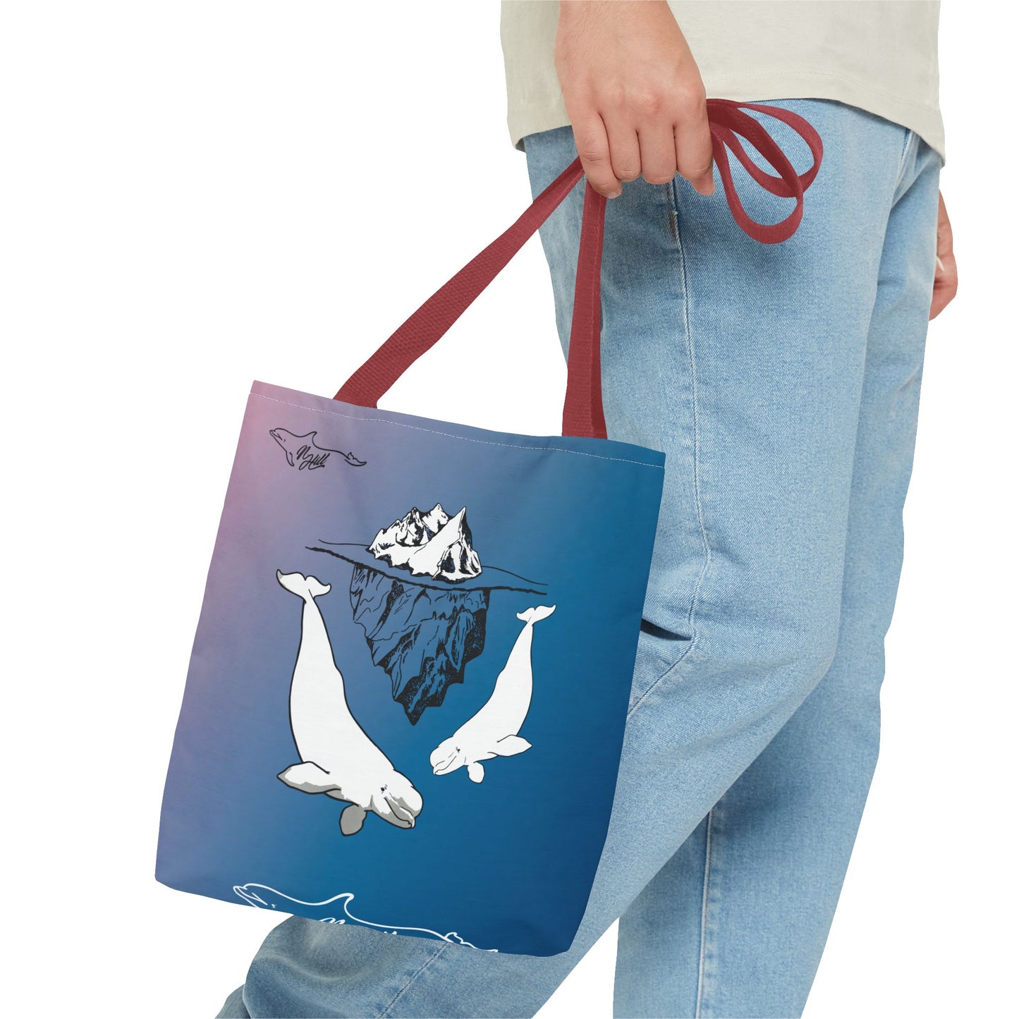 Beluga Whales Tote Bag (AOP)