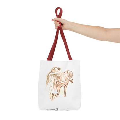 Little Girl and Pony Tote Bag (AOP)