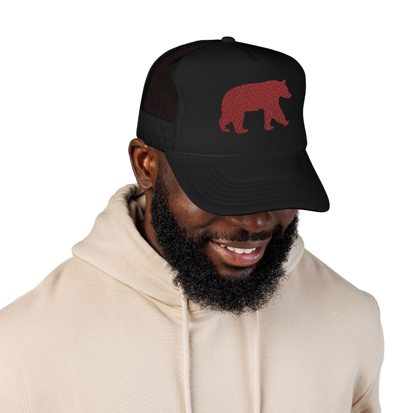 Grizzly Bear Foam Trucker Hat (Embroidery)